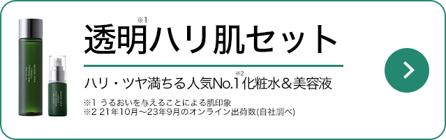 透明ハリ肌セット
