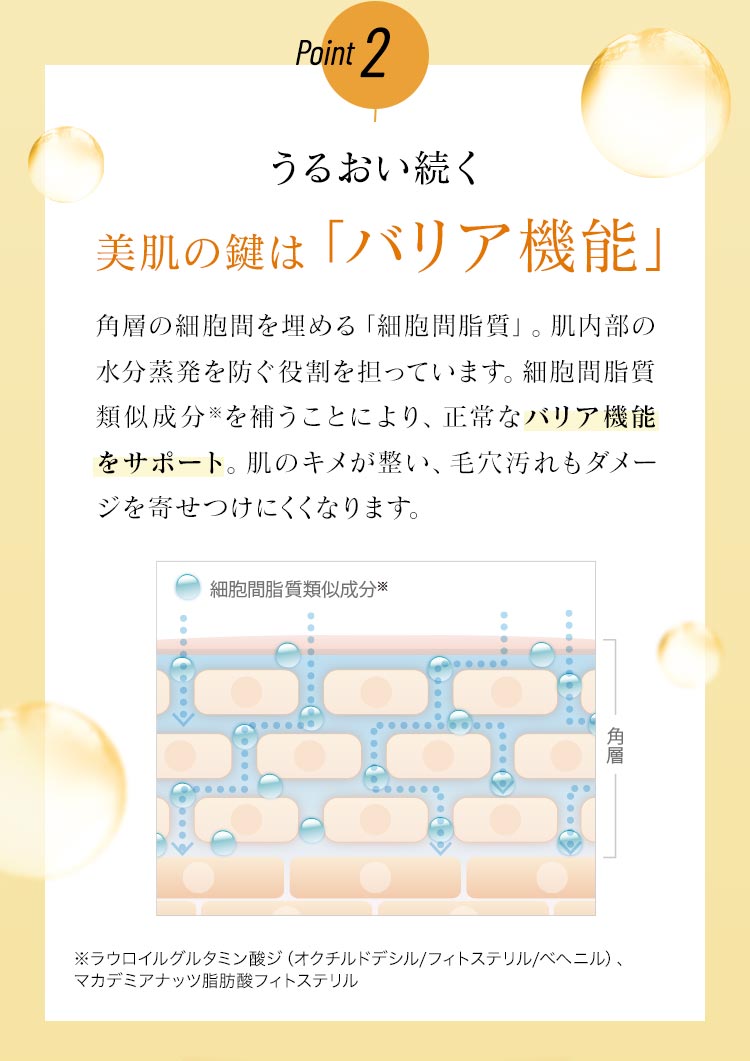 美肌の鍵はバリア機能