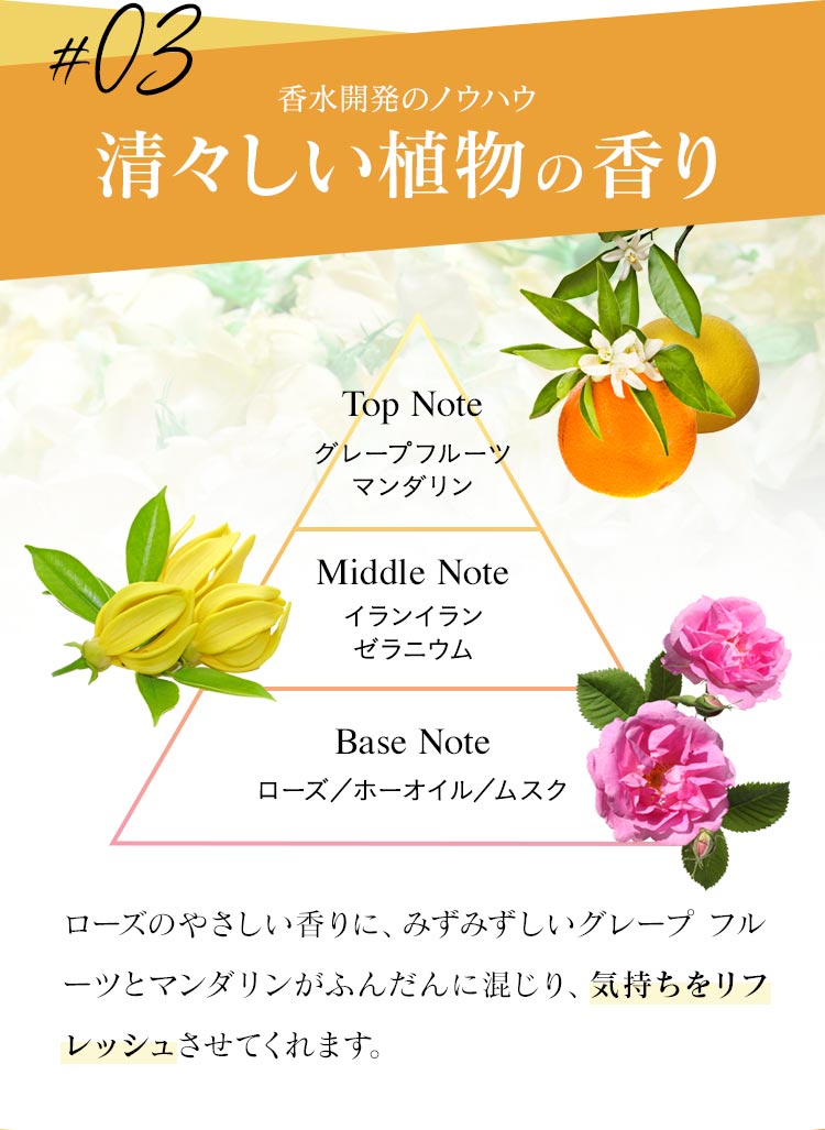 清々しい植物の香り